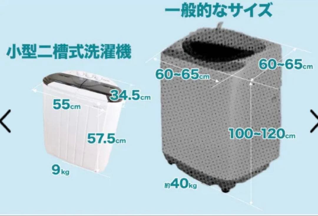 SANKOサンコー 小型二槽式洗濯機「別洗いしま専科」3