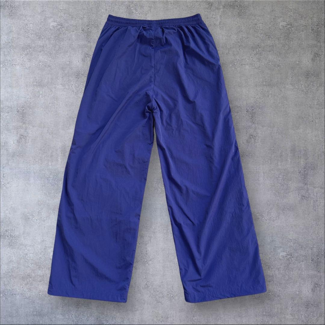 美品　adidas ADILENIUM サイドジップ　ナイロンパンツ　青