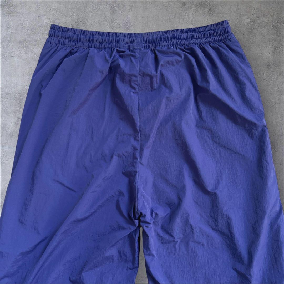 美品　adidas ADILENIUM サイドジップ　ナイロンパンツ　青