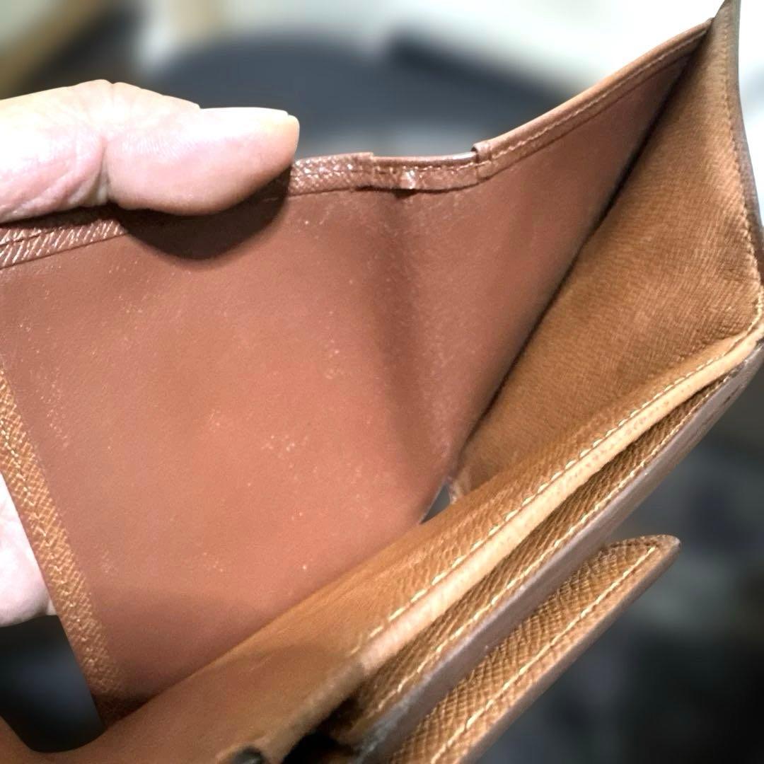 ⑨★在庫セール/優良品♪モノグラム Wホック折財布