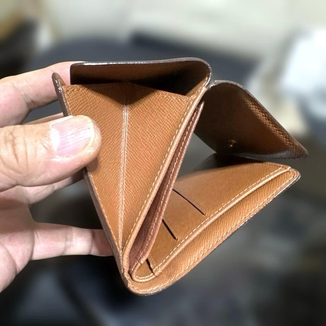 ⑨★在庫セール/優良品♪モノグラム Wホック折財布