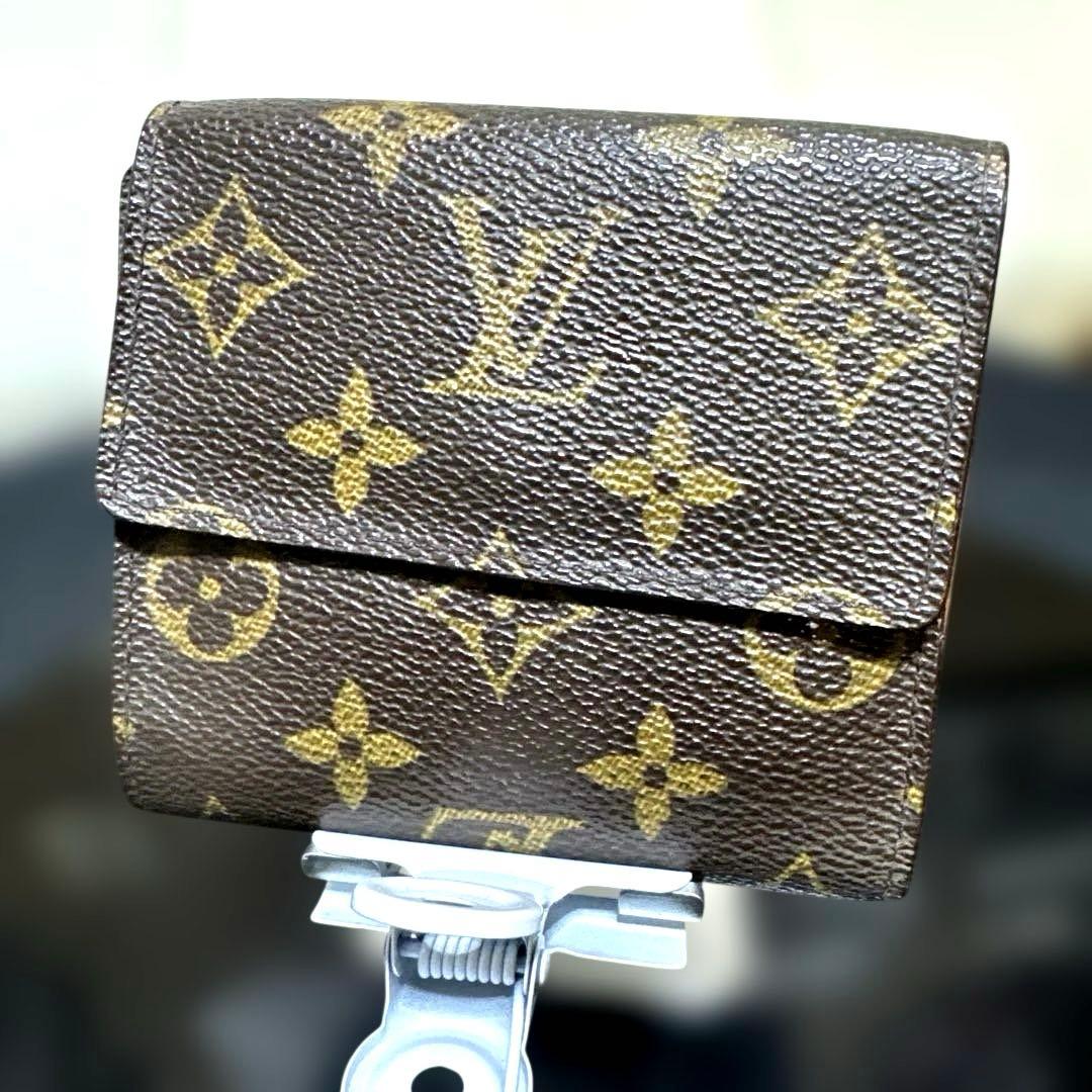 ⑨★在庫セール/優良品♪モノグラム Wホック折財布