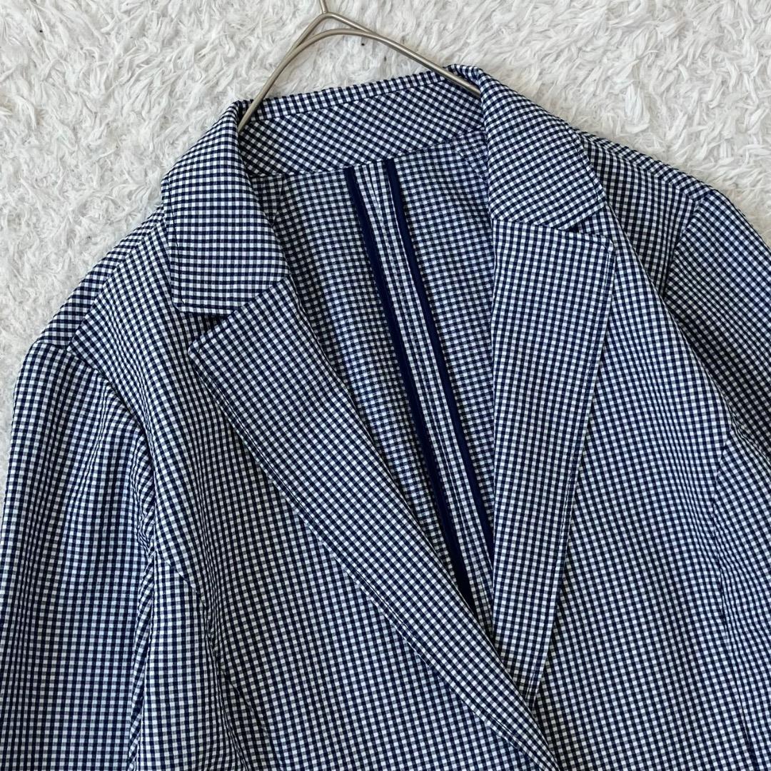 未使用級✨レリアン テーラードジャケット シアサッカー 大きいサイズ 13 XL