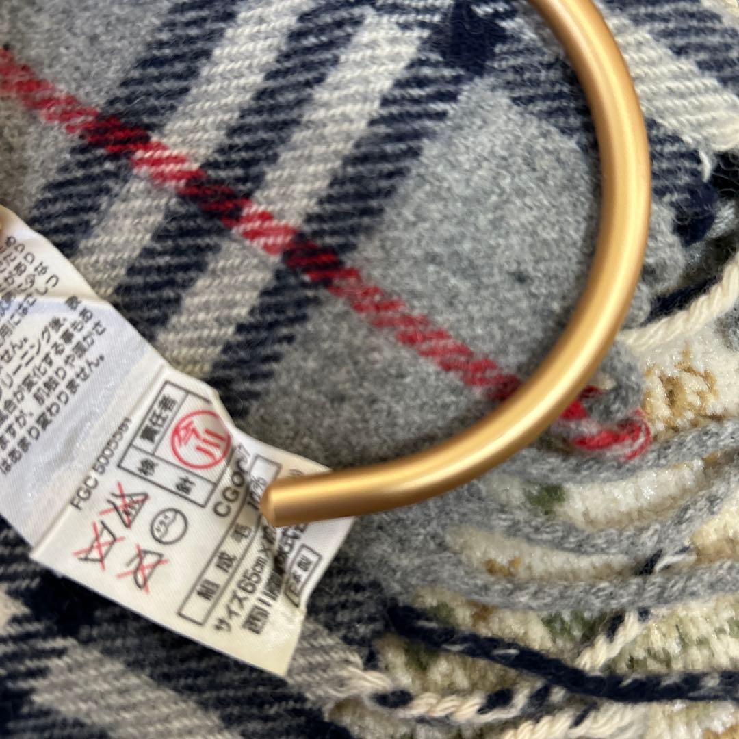 BURBERRYSひざ掛け バーバリー 大判　ノバチェック　80S 90S