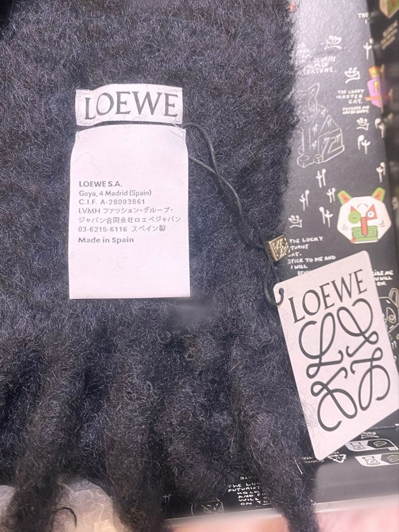 希望額で変更しました‼️新品未使用 LOEWE ロエベ マフラー 黒