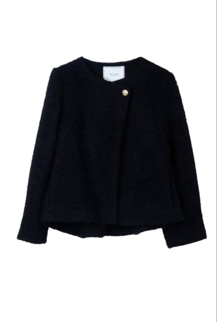 Herlipto Elise Boucle Peplum Coat 未使用