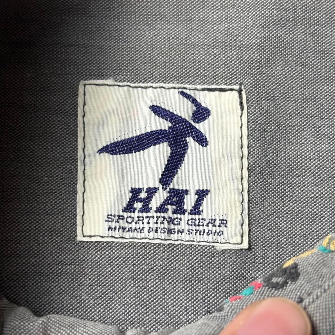 HAI sporting gear ショートブルゾン 総柄刺繍 イッセイミヤケ