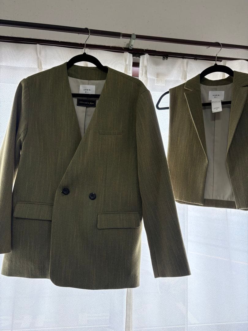 ジャケット・アウター CONVERTIBLE HERRINGBONE JACKET