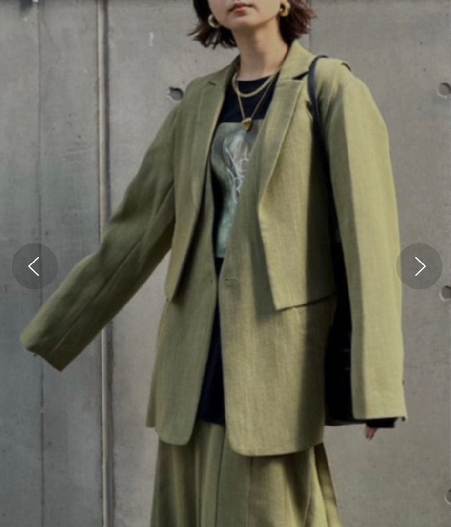 ジャケット・アウター CONVERTIBLE HERRINGBONE JACKET