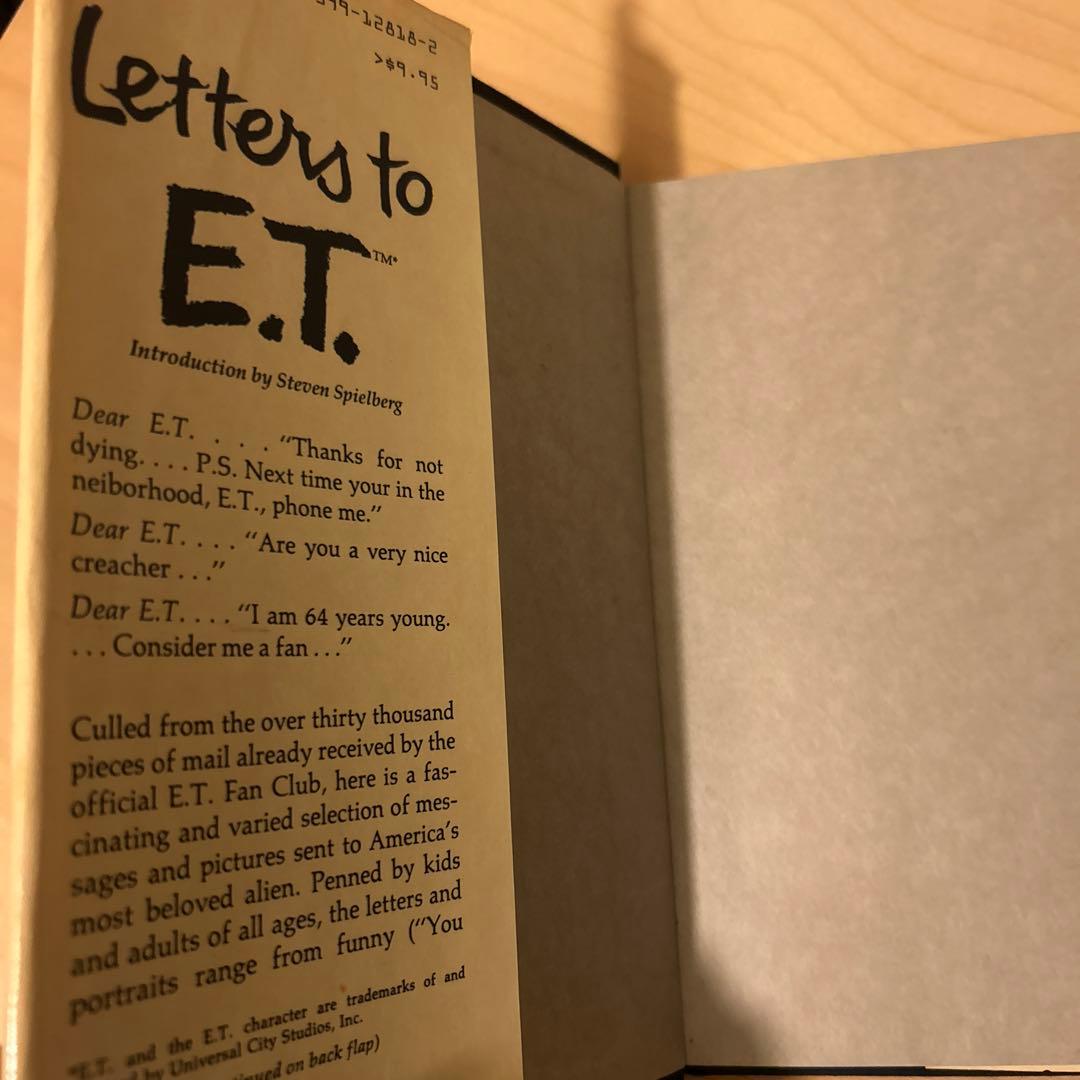 1983年　90’s 映画E.T.　BOOK★Letter To E.T.