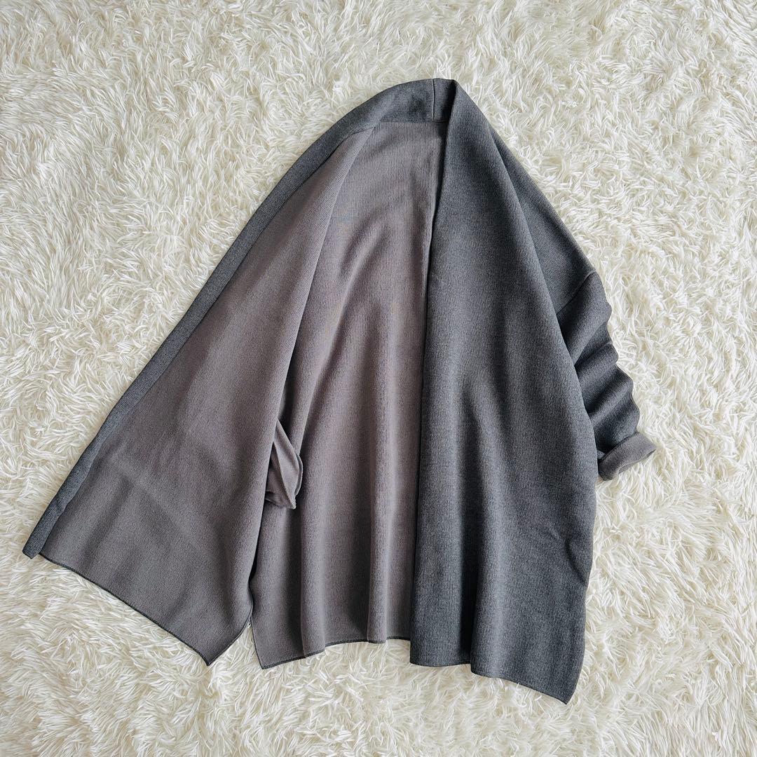 【未使用級】ドゥーズィエムクラス Twinscotton ショートガウン グレー