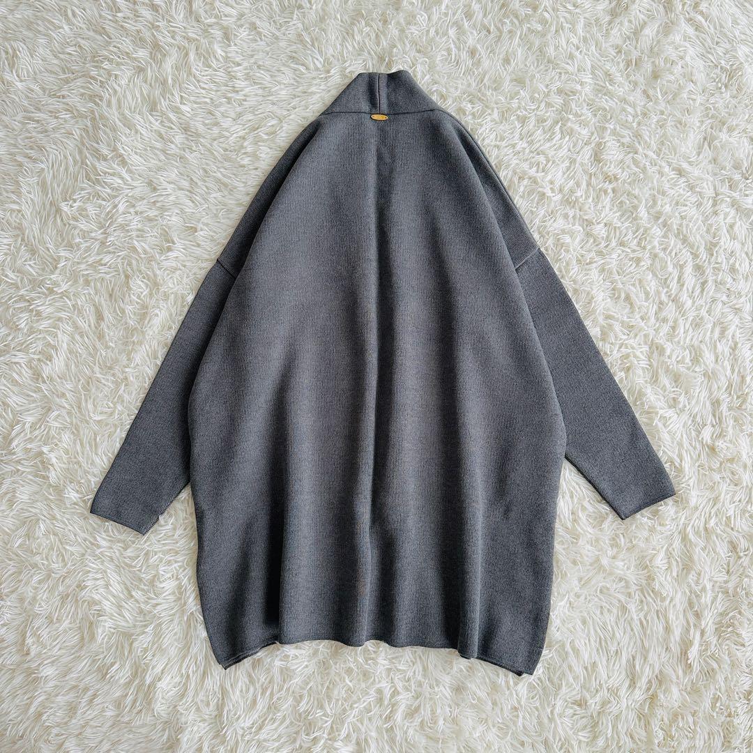 【未使用級】ドゥーズィエムクラス Twinscotton ショートガウン グレー