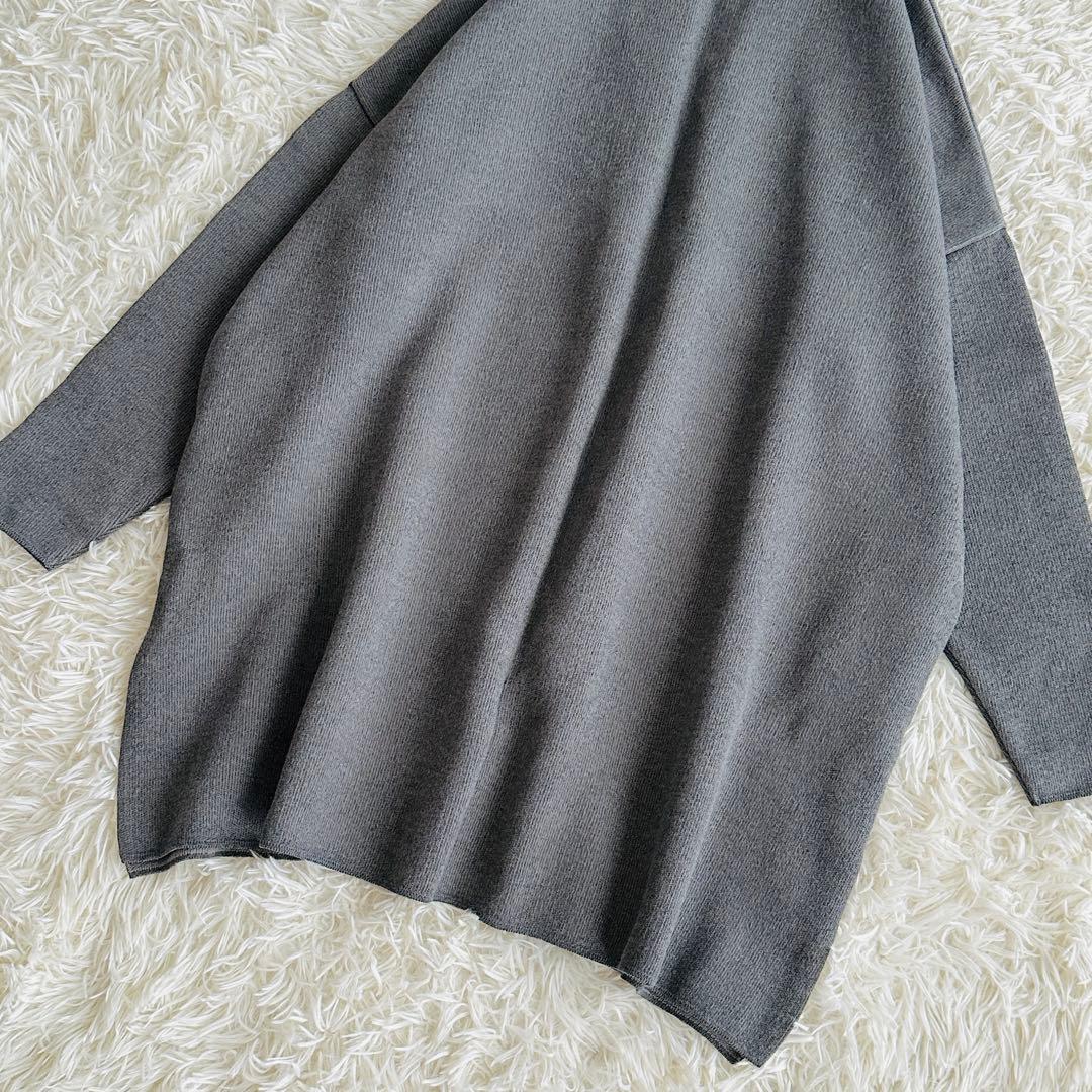 【未使用級】ドゥーズィエムクラス Twinscotton ショートガウン グレー