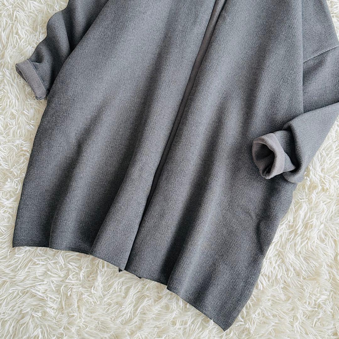 【未使用級】ドゥーズィエムクラス Twinscotton ショートガウン グレー