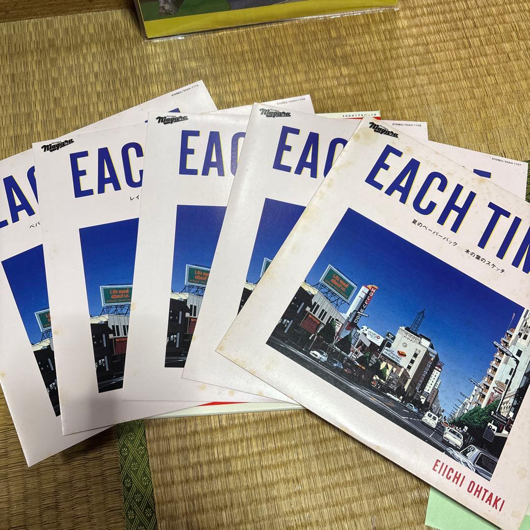 大瀧詠一　EACH TIME SINGLE VOX レコード　大滝詠一