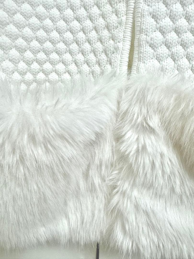 【美品】maison de dolce. メゾンドドルチェ　ファーリーニット