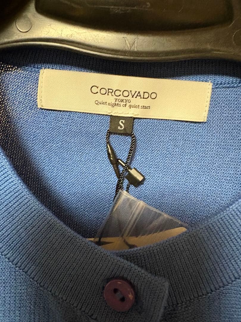 新品未使用　Corcovadoカーディガン　ブルー　サイズS 定価39.600円