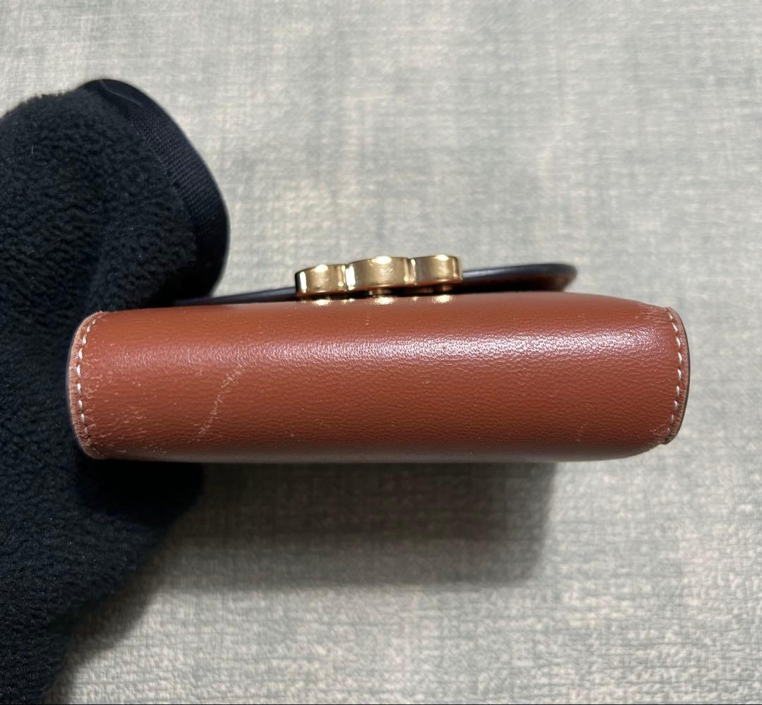 【CELINE セリーヌ トリオンフ 入れ付きコンパクトウォレット】