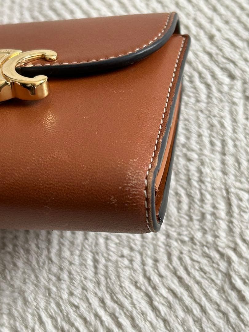【CELINE セリーヌ トリオンフ 入れ付きコンパクトウォレット】