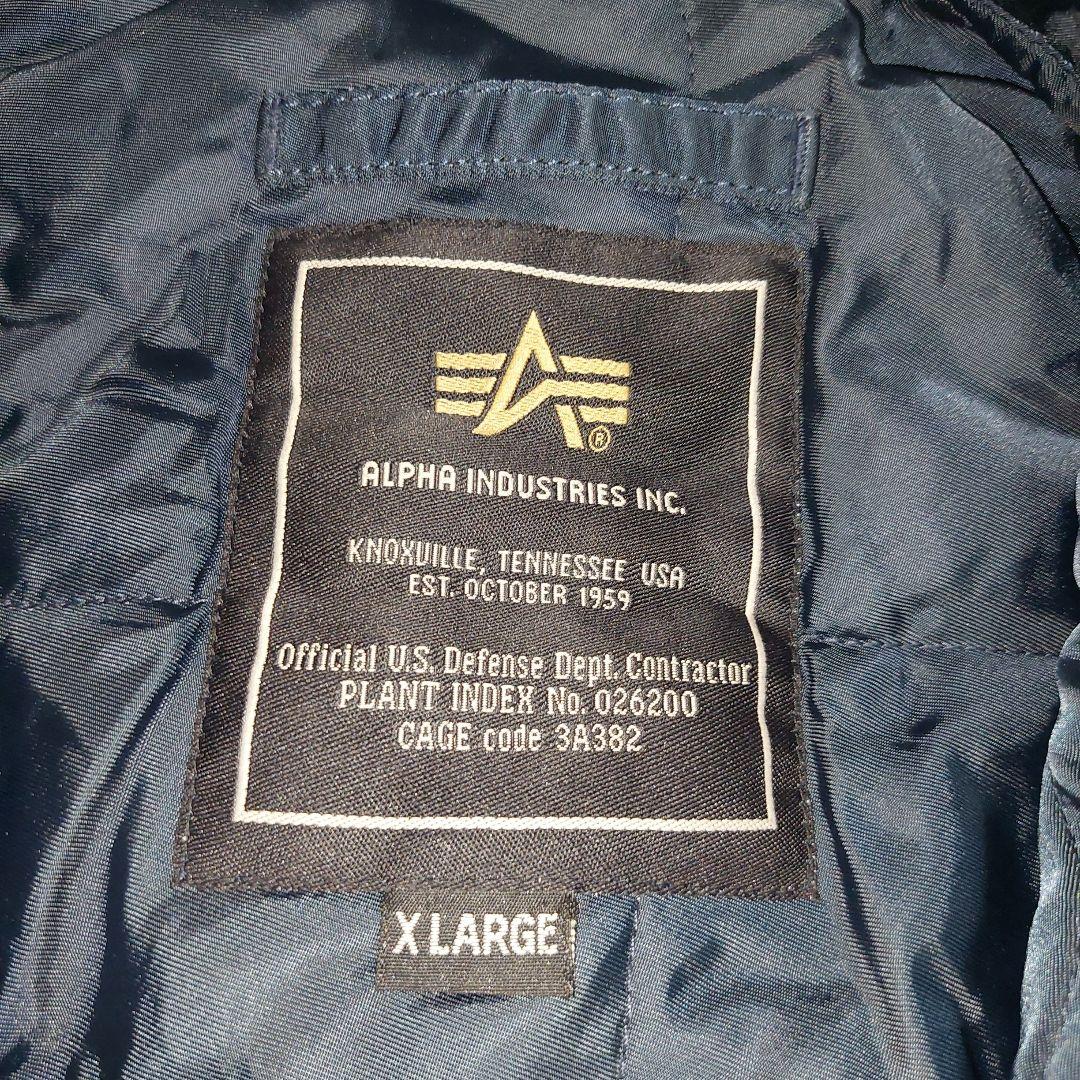 【極美品】Alpha CWU45P フライトジャケット XL ネイビー