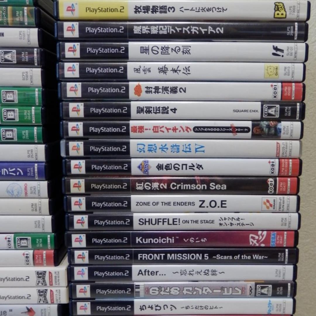 １００本❤️８０％オフ★ＰＳ２ゲームソフト１００枚セット説明書付き大量まとめ売り
