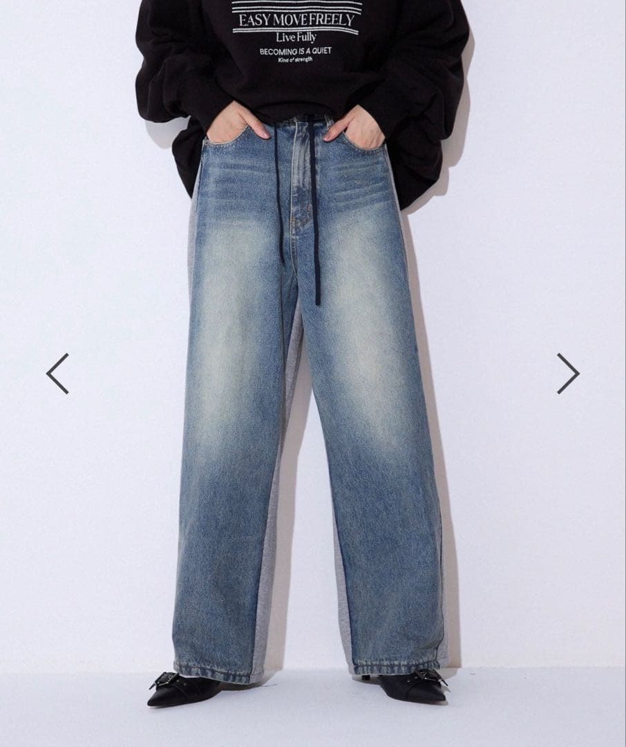 JEANASIS スウェットドッキングデニム