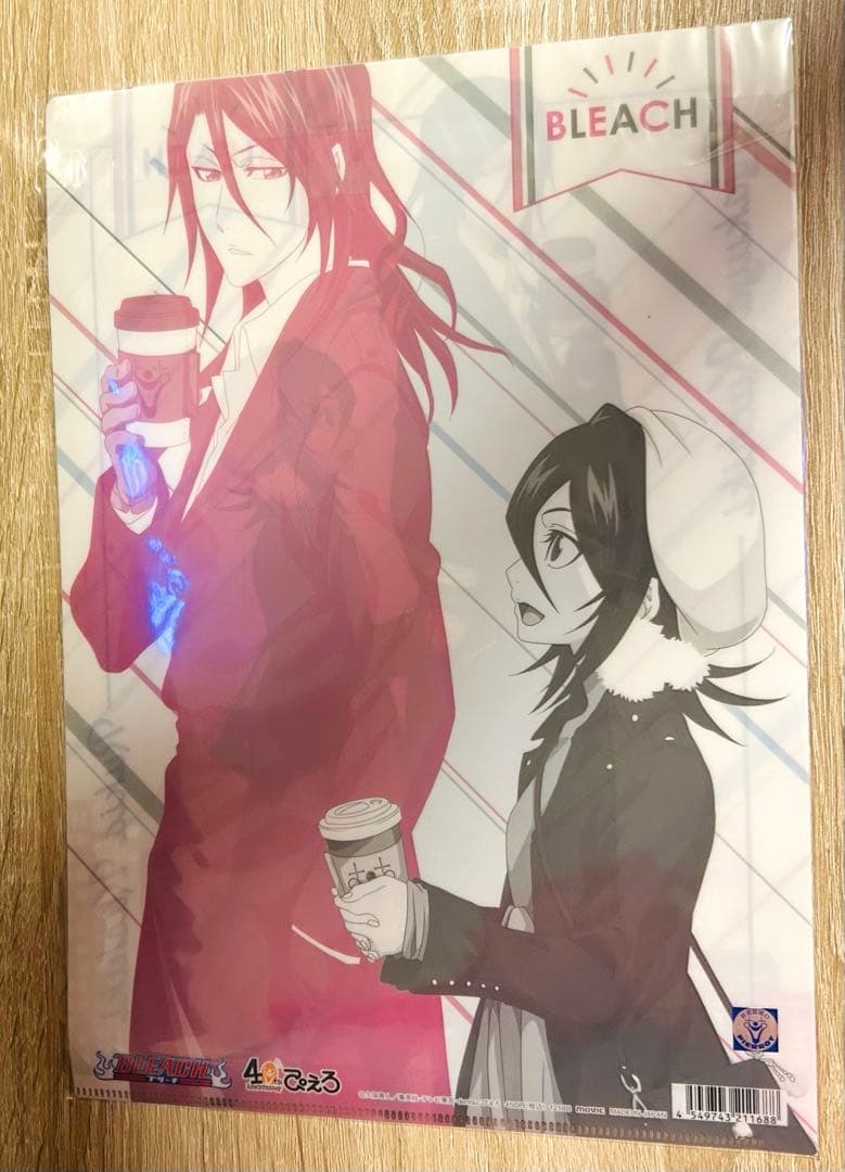 朽木ルキア 朽木白哉 BLEACH クリアファイル ぴえろ40周年 JF 超希少