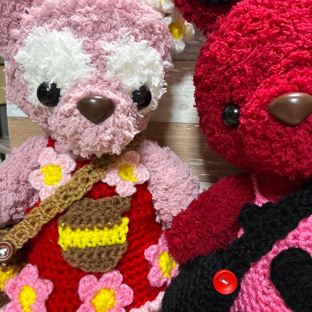 みっちょわん　モコモコ毛糸のウサギさん＆クマさん