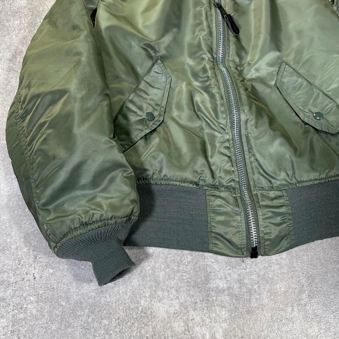 90s USA製　アルファ　MA-1 ステンシル　XS フライトジャケット