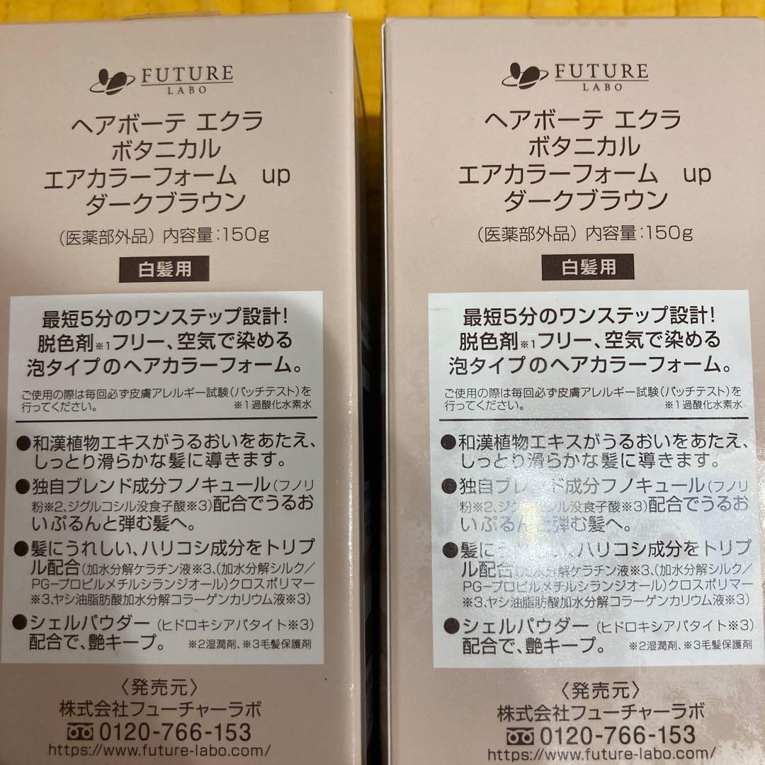ヘアボーテエクラボタニカルエアカラーフォーム ダークブラウン