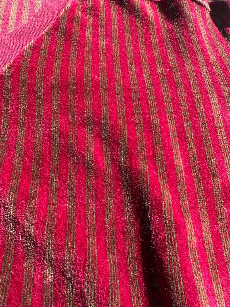 60〜70s velours V neck pullover Ｖネック　ベロア