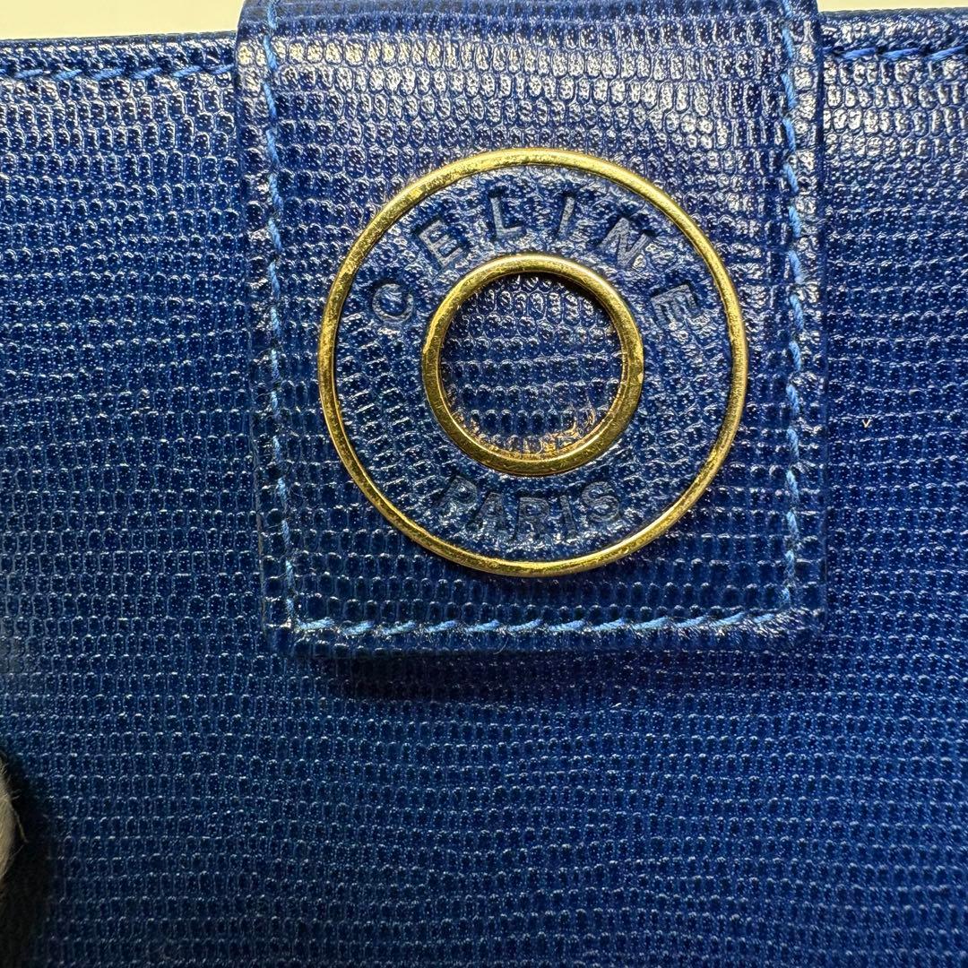 極美品　未使用級　セリーヌ サークルロゴ がま口財布