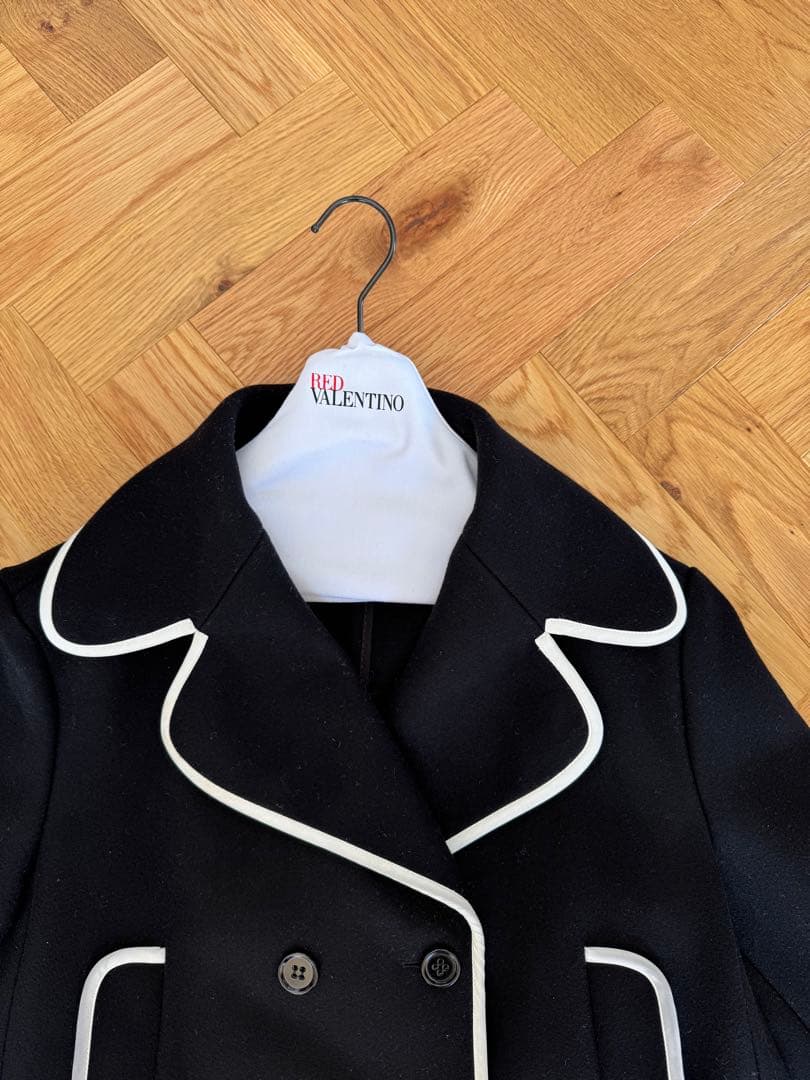 RED VALENTINO ピーコート ブラック　ヴァレンティノ