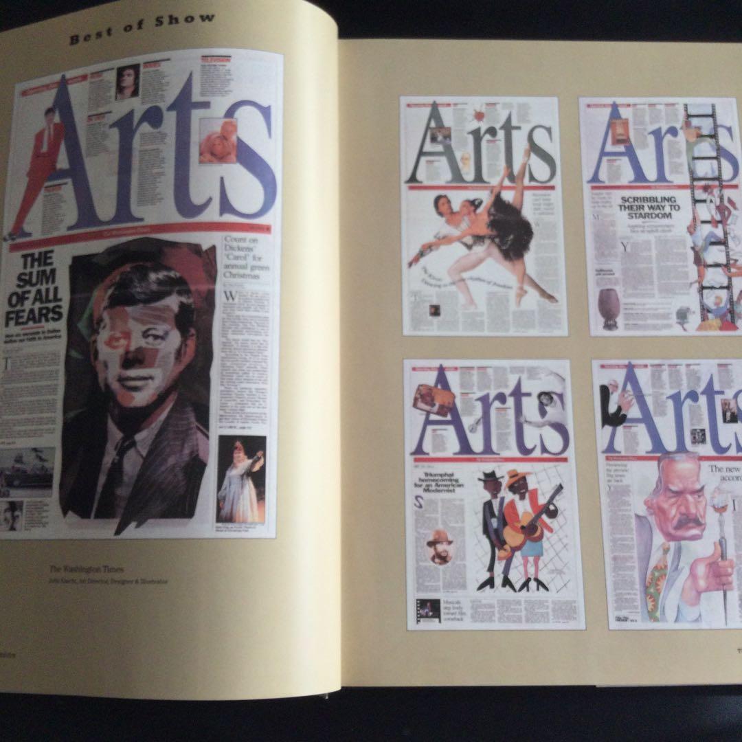 新聞　デザイン　洋書　Newspaper 広告　Design イラスト雑誌　記事