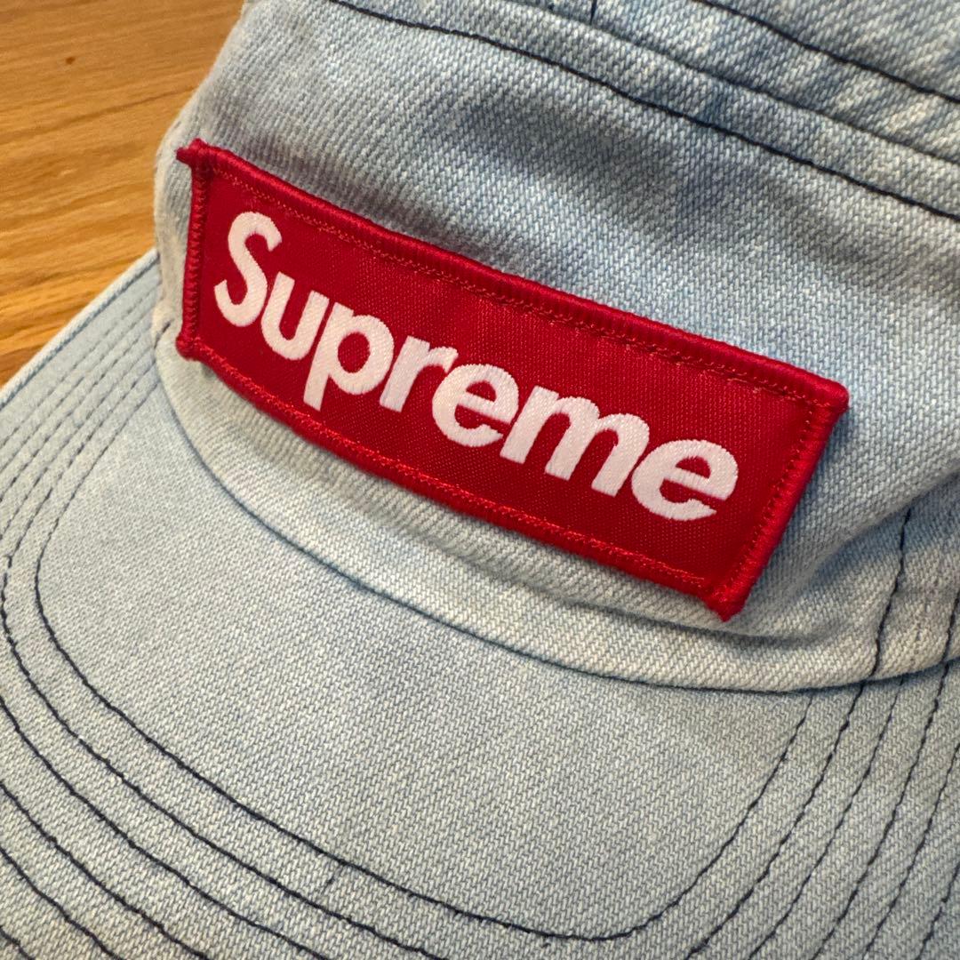 supreme デニム　ベースボールキャップ　美品