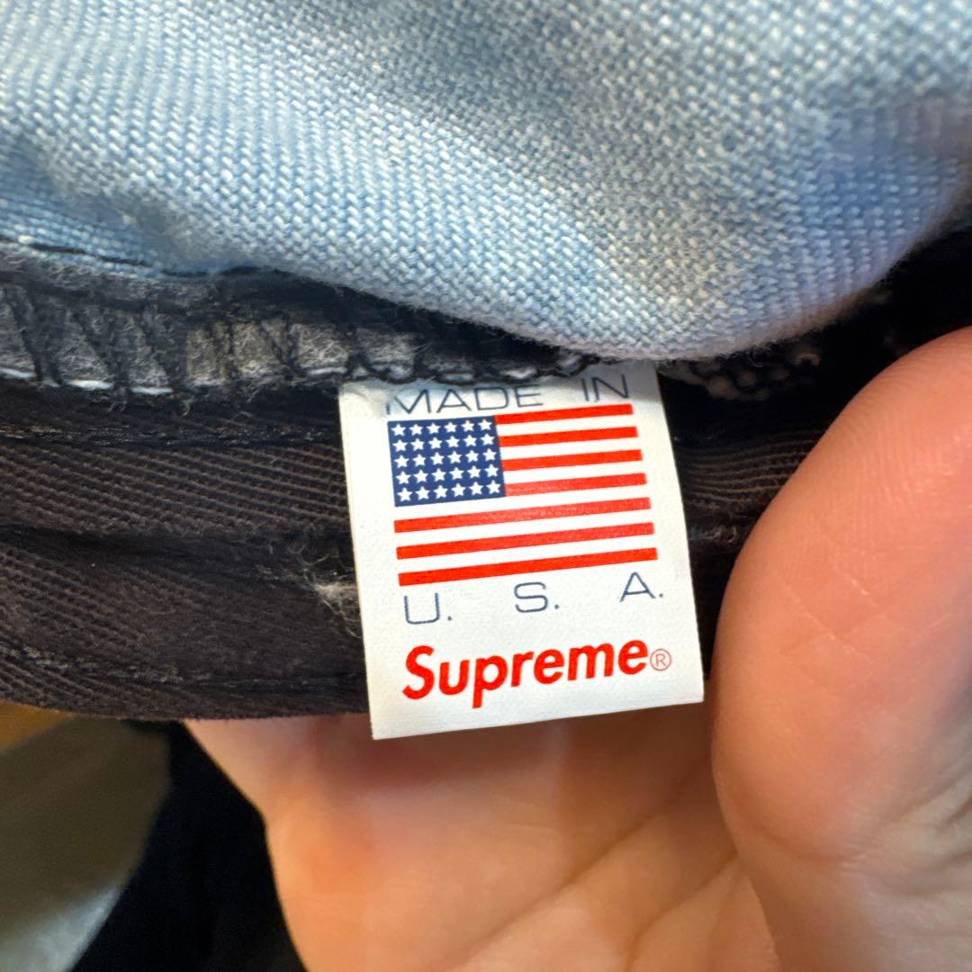 supreme デニム　ベースボールキャップ　美品