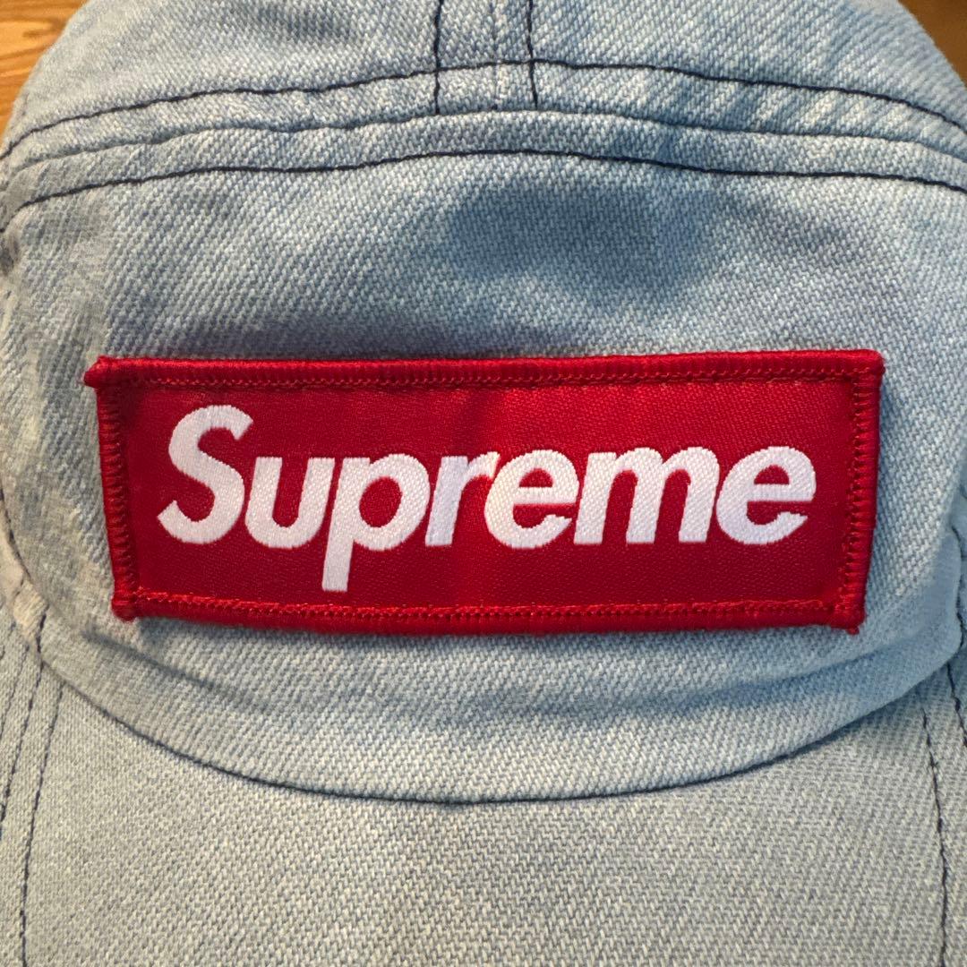 supreme デニム　ベースボールキャップ　美品