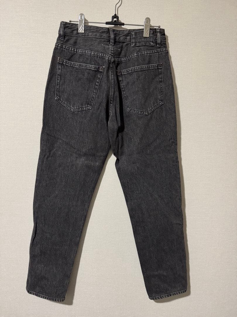 MM6 ダークグレー ストレートデニム パンツ