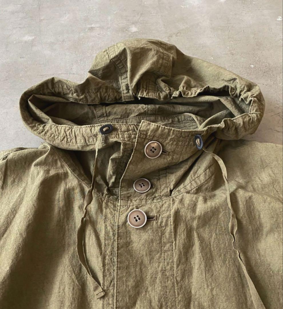 美品　pas de calais 綿麻ダンプ コート　カーキ　春／秋