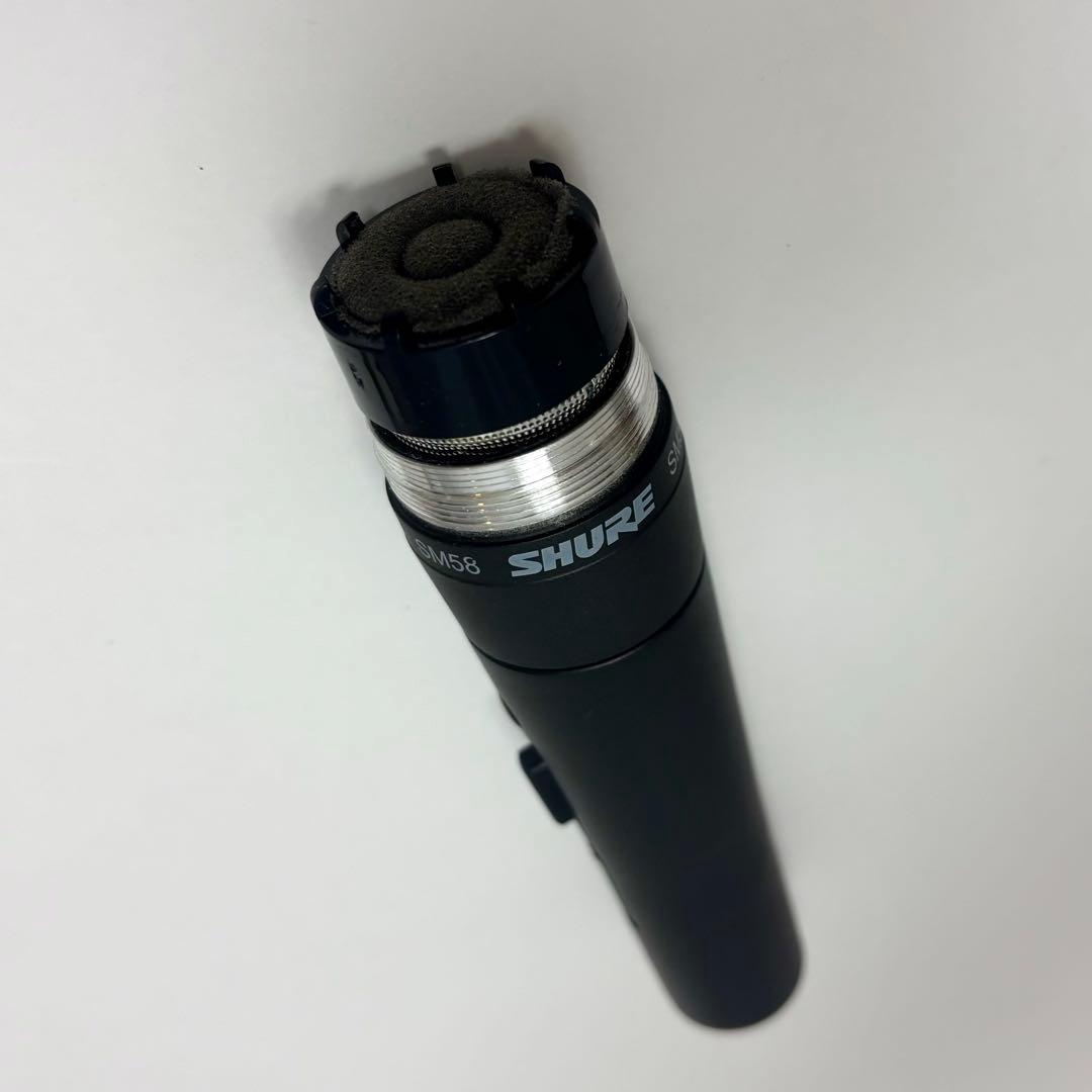 SHURE SM58 ダイナミックマイク マイクホルダー&ケース付き