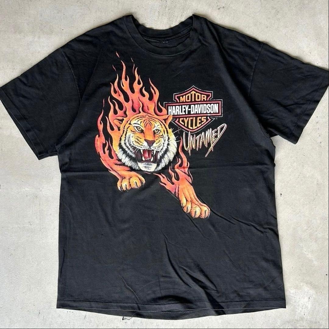 Harley-Davidson Tiger Flame Tシャツ