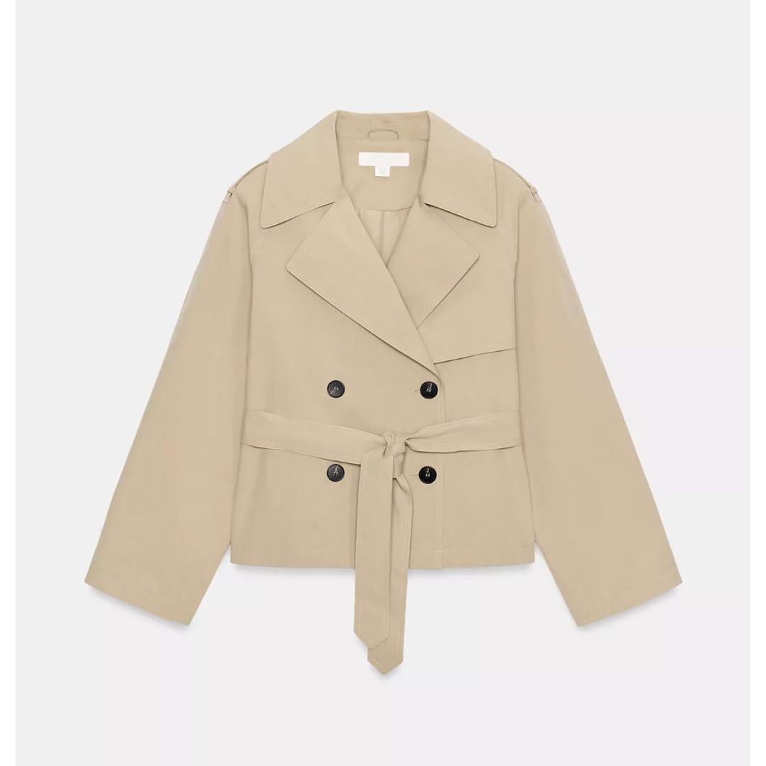 【新品タグ付き】ZARA ショートトレンチコート XS