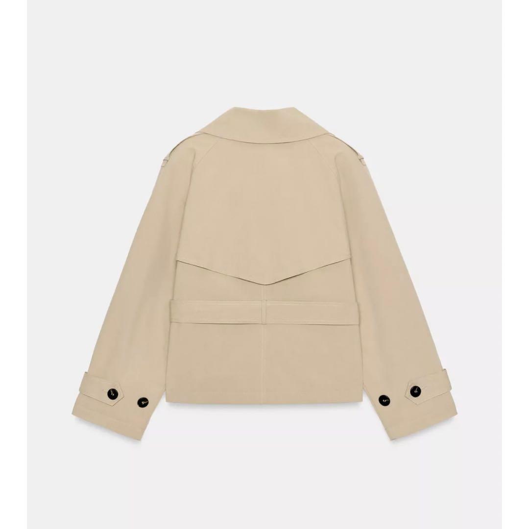 【新品タグ付き】ZARA ショートトレンチコート XS