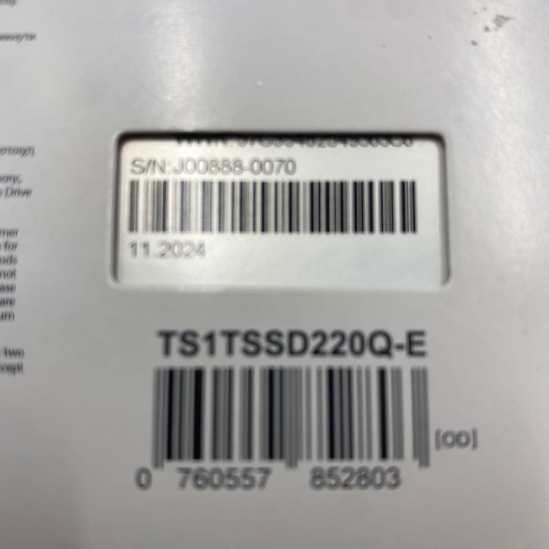 未開封Transcend SSD 1TB TS1TSSD220Q-E アマゾン