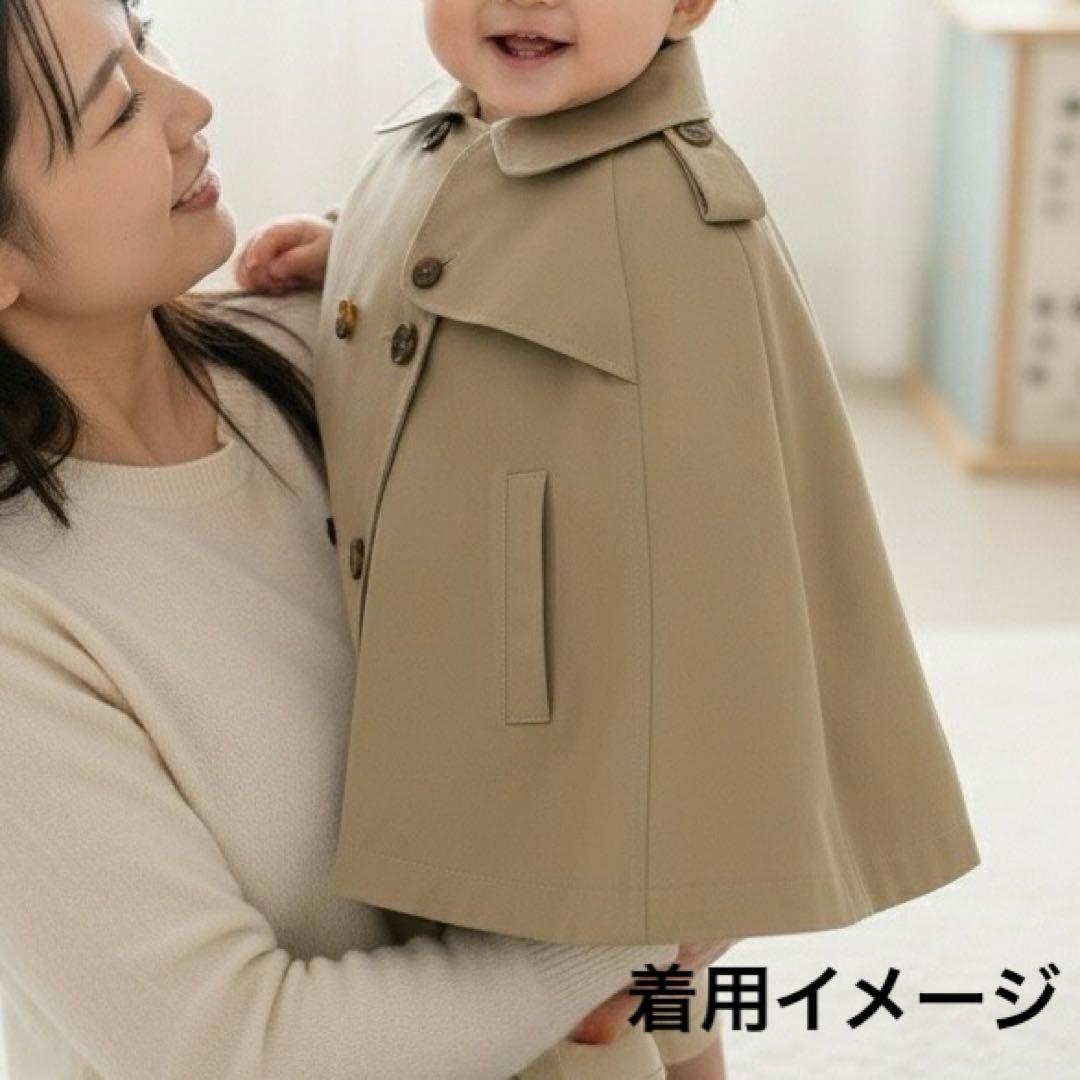 美品✨ベビーケープコートBURBERRY バーバリーベージュ 90~