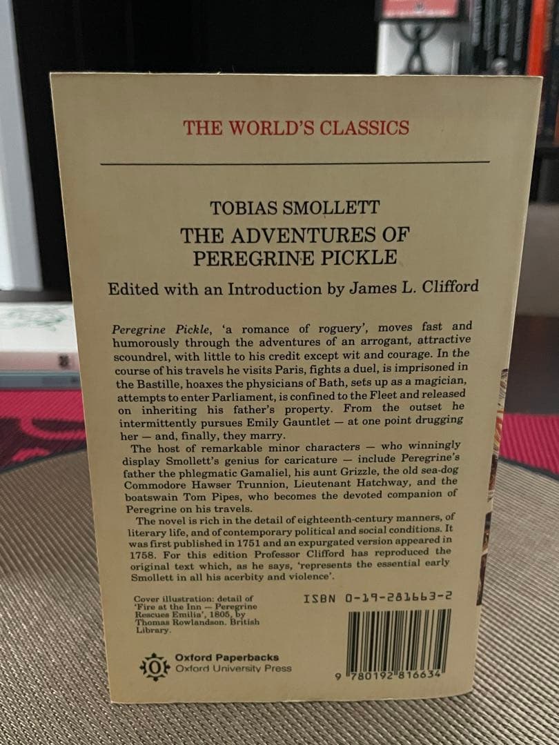 洋書 The Adventures of Peregrine Pickle