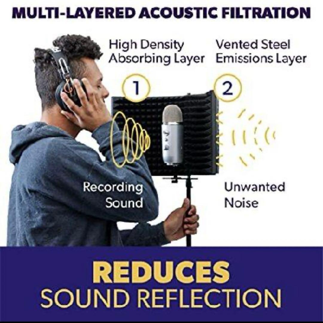 【未使用品・美品】AUPHONIX PRO 録音用防音マイクシールド