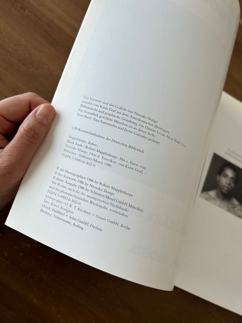 希少品 メイプルソープ THE BLACK BOOK 1986年ドイツ語版