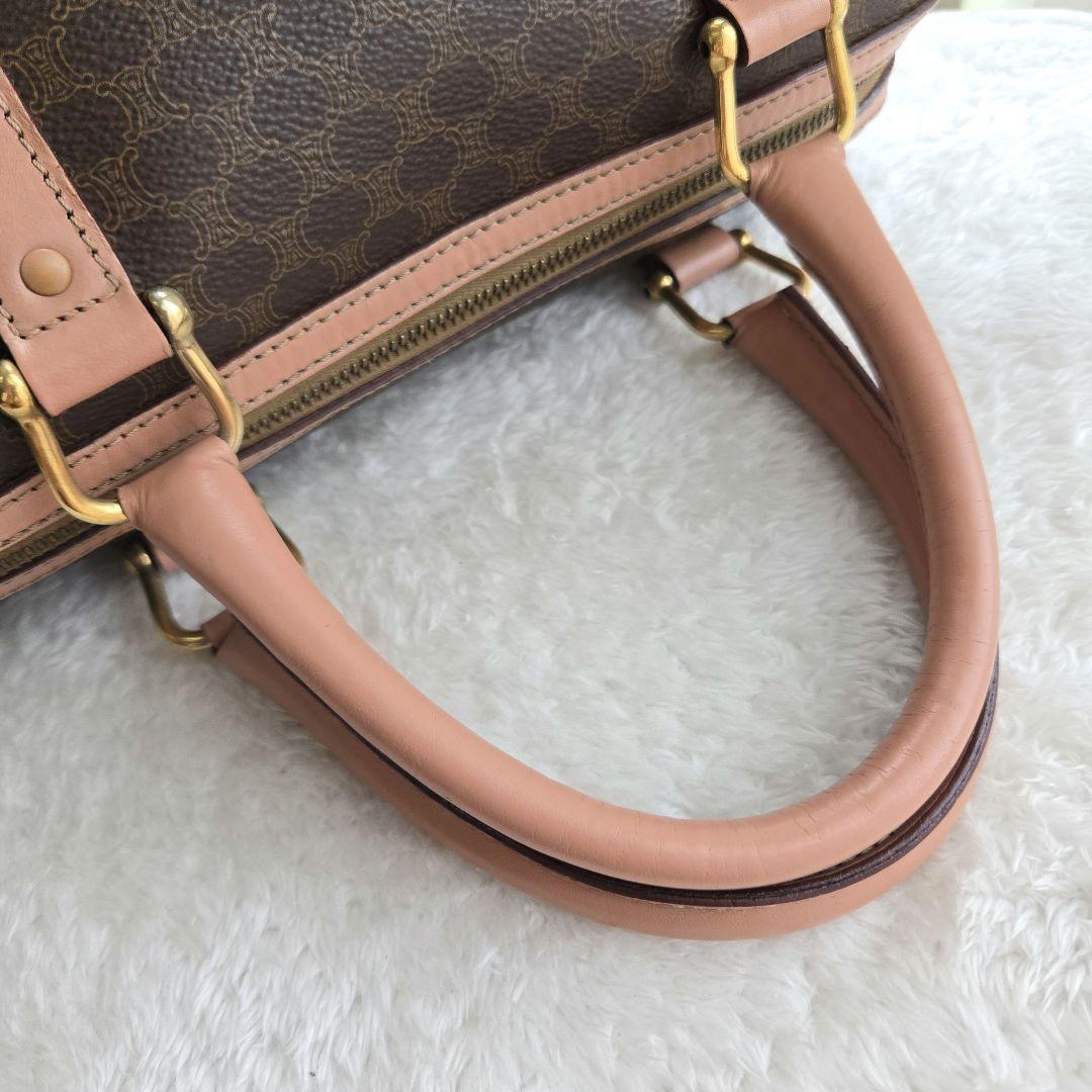 ⭐CELINE⭐　美品　セリーヌ　トリオンフ　ミニボストンバッグ　マカダム柄