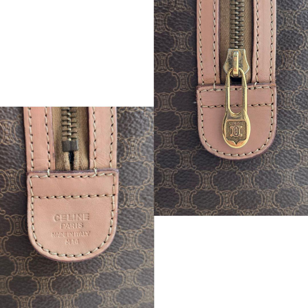 ⭐CELINE⭐　美品　セリーヌ　トリオンフ　ミニボストンバッグ　マカダム柄
